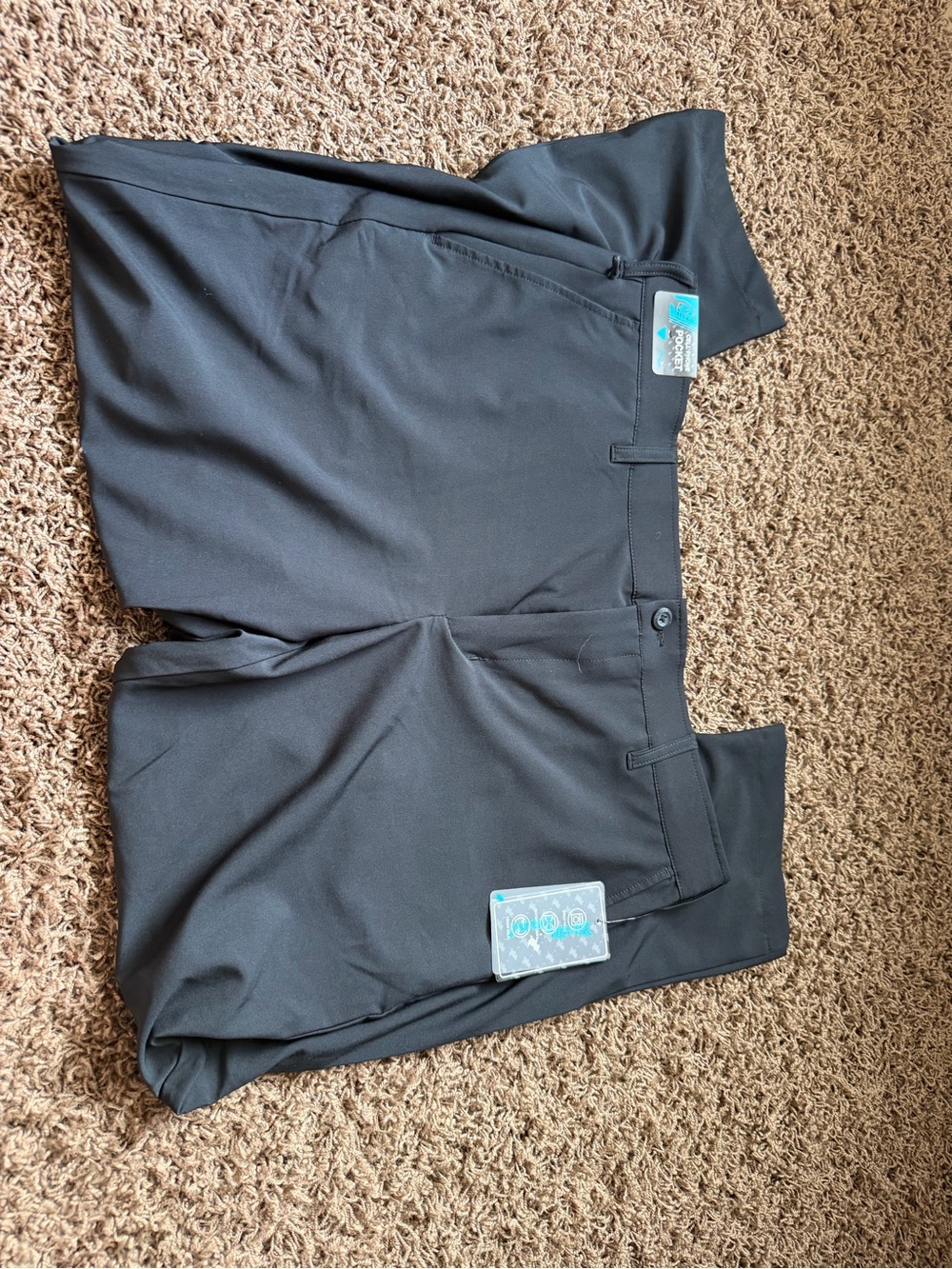 Men's Black Performance Golf Pants